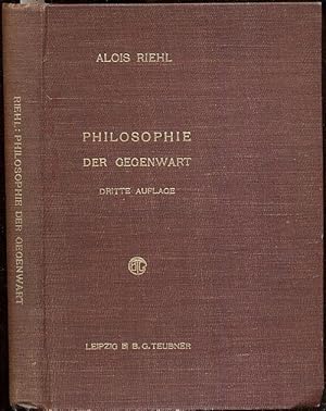 Bild des Verkufers fr Zur Einfhrung in die Philosophie der Gegenwart. Acht Vortrge. 3. durchgesehene u. verbesserte Auflage. zum Verkauf von Antiquariat Dwal