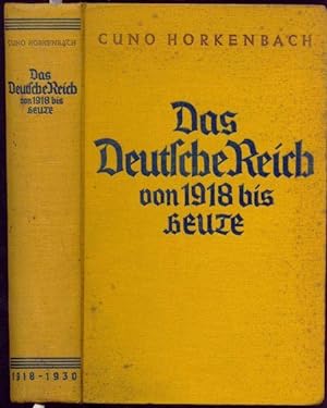 Bild des Verkufers fr Das Deutsche Reich von 1918 bis heute. zum Verkauf von Antiquariat Dwal