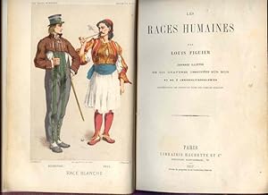 Bild des Verkufers fr Les races humaines. Ouvrage illustr. reprsentant les principaux types des familles humaines. zum Verkauf von Antiquariat Dwal