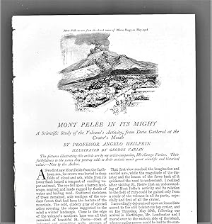 Seller image for Mont Pelee In Its Might: A Scientific Study Of The Volcano's Activity From Data Gathered At The Crater's Mouth for sale by Legacy Books II