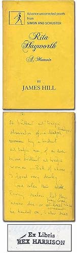 Bild des Verkufers fr Rita Hayworth: A Memoir zum Verkauf von Between the Covers-Rare Books, Inc. ABAA
