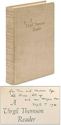 Seller image for A Virgil Thomson Reader for sale by Between the Covers-Rare Books, Inc. ABAA