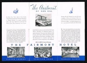 Seller image for Fairmont Hotel, San Francisco, 'Atop Nob Hill' for sale by Antiquarius Booksellers