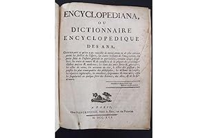 Encyclopediana, ou dictionnaire encyclopédique des Ana