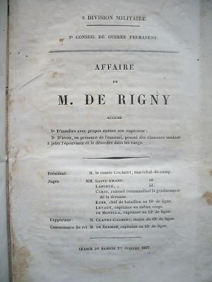EXPLICATIONS du Maréchal CLAUZEL exposé justificatif du Comte CLAUZEL (1772-1842), Gouverneur de ...