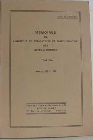 Mémoires de l'institut de préhistoire et d'archéologie des alpes-maritimes (tome 24)