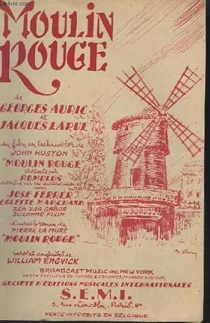 Seller image for MOULIN ROUGE / THE SONG FROM MOULIN ROUGE - PAROLES FRANCAISES ET ANGLAISES. for sale by Le-Livre