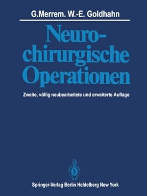 Bild des Verkufers fr Neurochirurgische Operationen zum Verkauf von AHA-BUCH GmbH