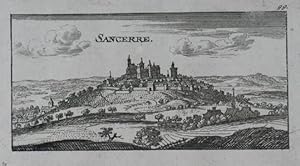 Sancerre. Kupferstich v. Christoph Riegel. Nürnberg um 1690, 5,5 x 11 cm.