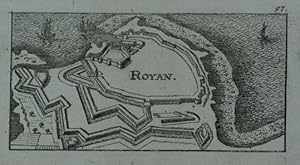 Royan. Kupferstich v. Christoph Riegel. Nürnberg um 1690, 5,5 x 11 cm.