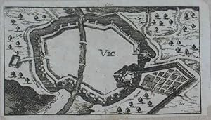 Vic. Kupferstich v. Christoph Riegel. Nürnberg um 1690, 5,5 x 11 cm.