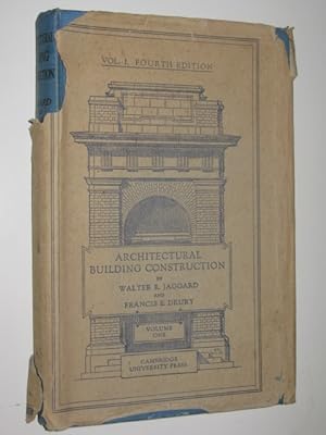 Image du vendeur pour Architectural Building Construction Volume 1 mis en vente par Manyhills Books