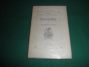 Bild des Verkufers fr Avisos importantes para el diestro en la esgrima por Luis Mendez de Carmona. Publicados ahora por primera vez por Pedro Vindel, reproduciendo un manuscrito de 1639 zum Verkauf von LIBRERIA ANTICUARIA EPOPEYA