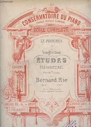 Seller image for 25 ETUDES PREPARATOIRES POUR PIANO + 25 ETUDES POUR PIANO : L'INDEPENDANCE DES DOIGTS INCOMPLET MANQUE 24 ET 25 ETUDES.- OP.35+36. for sale by Le-Livre