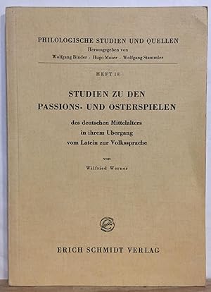 Image du vendeur pour Studien zu den Passions- und Osterspielen des deutschen Mittelalters in ihrem bergang vom Latein zur Volkssprache.: Philologische Studien und Quellen, Heft 18. mis en vente par Recycled Books & Music