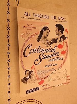 Seller image for All Through the Day (From Centennial Summer) Sheet Music w/Jeanne Crain - Cornel Wilde cover for sale by Barker Books & Vintage