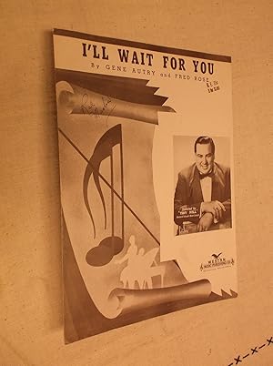 Bild des Verkufers fr I'll Wait For You (Sheet Music) zum Verkauf von Barker Books & Vintage