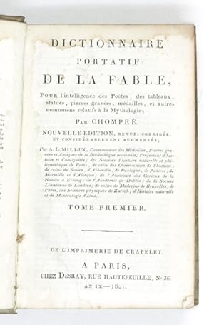 Dictionnaire portatif de la Fable.