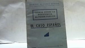 Imagen del vendedor de TEORIA SOBRE LA RESISTENCIA AL PODER PUBLICO ALVAREZ GENDIN SABINO 1939 a la venta por LIBRERIA ANTICUARIA SANZ