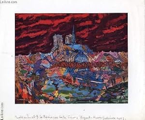 Seller image for UNE COPIE DE REPRODUCTION EN COULEURS / NOTRE DAME DE PARIS VUE DE LA TOUR D'ARGENT. for sale by Le-Livre