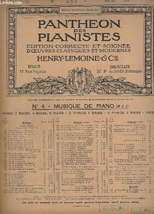 Seller image for OEUVRES DIVERSES POUR PIANO - N284 : CHANSON DES PAYSANS DE BOHEME - OP.25. for sale by Le-Livre