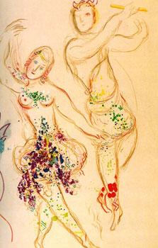 Bild des Verkufers fr Dessins et aquarelles pour Le Ballet. zum Verkauf von Wittenborn Art Books