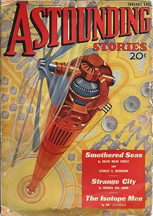 Seller image for Astounding Stories 1936 Vol. 16 # 05 January: Blue Magic (pt 3) / The Isotope Men / Strange City / Smothered Seas / Moon Crystals / Laboratory Co-operator-3 / Stranger from Formalhaut for sale by John McCormick