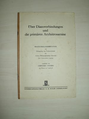 Über Diazoverbindungen und die primären Arylnitrosamine. Diss. Leipzig 1932.