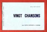 Bild des Verkufers fr Vingt Chansons Pour Fltes Sopranos et Guitare zum Verkauf von Au vert paradis du livre