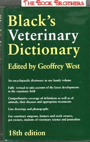 Bild des Verk�ufers f�r Black's Veterinary Dictionary zum Verkauf von THE BOOK BROTHERS