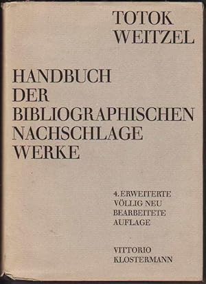 Seller image for Handbuch der Bibliographischen Nachschlagewerke for sale by Kultgut
