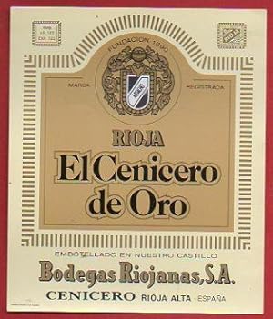 Imagen del vendedor de Etiqueta: EL CENICERO DE ORO. a la venta por angeles sancha libros