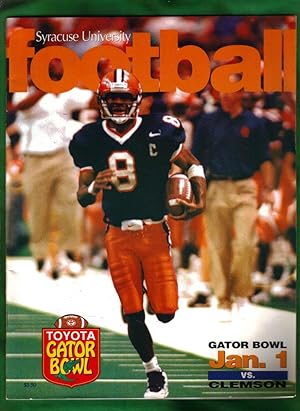 Syracuse University Football Toyota Gator Bowl vs Clemson / SU-issued Program / for January 1, 19...