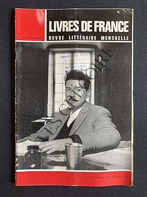LIVRES DE FRANCE (revue littéraire mensuelle)-OCTOBRE 1965