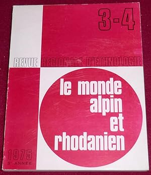Imagen del vendedor de LE MONDE ALPIN ET RHODANIEN - Revue rgionale d'ethnologie - N 3-4/1975 a la venta por LE BOUQUINISTE