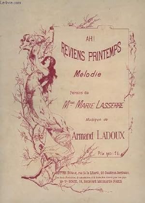 Seller image for AH ! REVIENS PRINTEMPS - PIANO. for sale by Le-Livre
