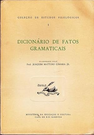 Imagen del vendedor de Dicionario De Fatos Gramaticais a la venta por Shamrock Books