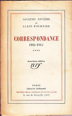 Image du vendeur pour Correspondance: 1905-1914: Vol 4 Of 4 mis en vente par Shamrock Books