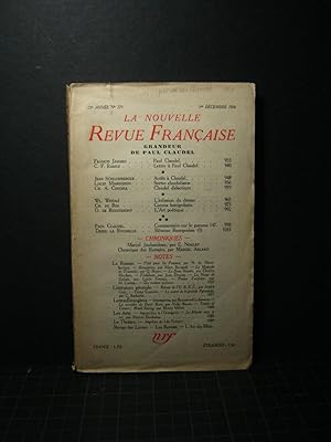 Image du vendeur pour La nouvelle revue Francaise: no. 279, Decembre 1936 mis en vente par Encore Books