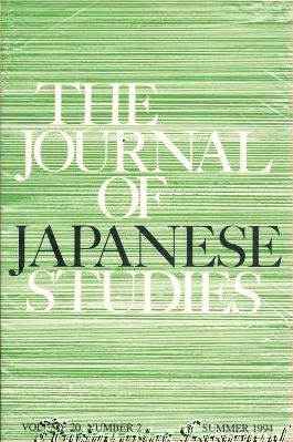 Seller image for The Journal of Japanese Studies. Volume 20. Number 2. Summer 1994. for sale by Antiquariat Immanuel, Einzelhandel