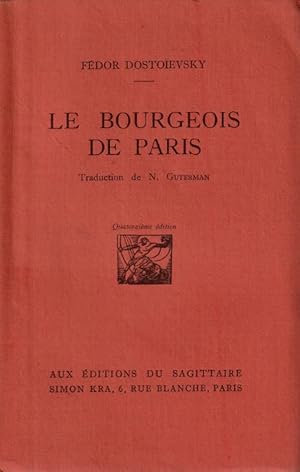 Seller image for Le bourgeois de Paris. for sale by ARTLINK