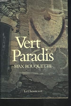 Immagine del venditore per VERT PARADIS venduto da Le-Livre