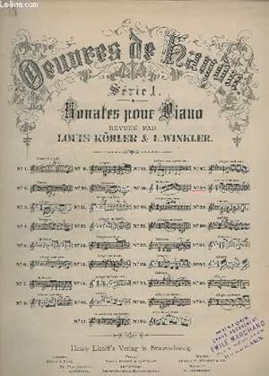 Seller image for OEUVRES DE DUSSEK - SERIE 1 : SONATES POUR PIANO - N28. for sale by Le-Livre