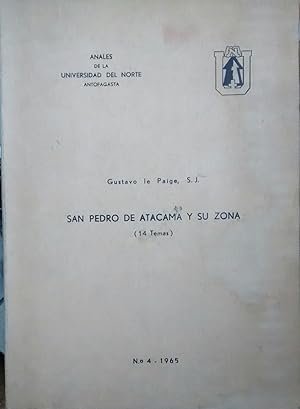 San Pedro de Atacama y su Zona ( 14 Temas ). Anales de la Universidad del Norte N° 4