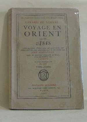 Voyage en orient suivi d'isis