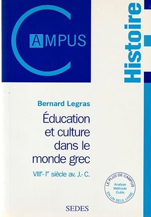 Image du vendeur pour ducation et Culture dans le Monde Grec VIIIe-Ier Sicle av. J.-C. mis en vente par ARTLINK