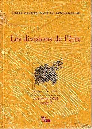 Image du vendeur pour Les divisions de l'tre. mis en vente par ARTLINK