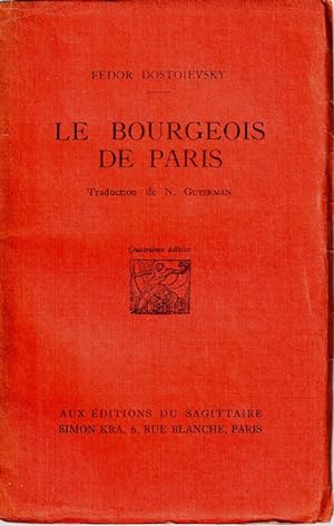 Seller image for Le Bourgeois de Paris for sale by ARTLINK