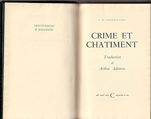 Imagen del vendedor de Crime Et Chtiment. a la venta por ARTLINK