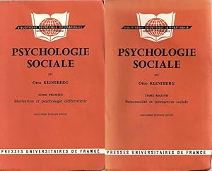 Seller image for Psychologie Sociale - TOME I : Motivation et psychologie diffrentielle - TOME II : Personnalit et interaction sociale. for sale by ARTLINK